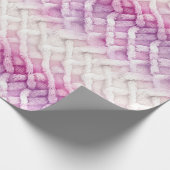 Papier Cadeau Fille rose chaud blanc Abstrait (Coin)