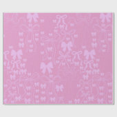 Papier Cadeau Fille Rose ou Shower de Mariée Coque (Plat)