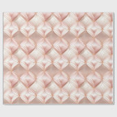 Papier Cadeau Fille Rose Rose Rose rose Abstrait (Plat)