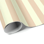 Papier Cadeau Fille Sophistiquée, Stripé, Bow, Coeurs (Coin rond)