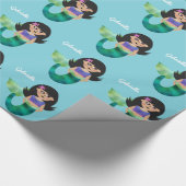 Papier Cadeau Filles à la mode latines personnalisées (Coin)