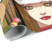 Papier Cadeau Filles de vacances (Coin rond)