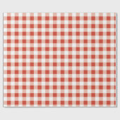 Papier Cadeau Filles En vichy été rouge Anniversaire (Plat)