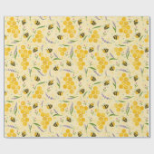 Papier Cadeau Filles été Floral Anniversaire de enfant (Plat)