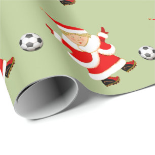 Papier Cadeau Filles Football Noël Cadeau