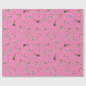 Papier Cadeau Filles Gymnastique rose violet Motif arc-en-ciel e (Plat)