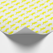 Papier Cadeau Filles Jaune Gras Mod GoGo (Coin)
