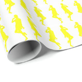 Papier Cadeau Filles Jaune Gras Mod GoGo (Coin rond)