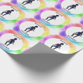 Papier Cadeau Filles mignonne Danse Aquarelle (Coin)