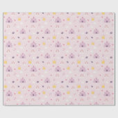 Papier Cadeau Filles mignonne rose princesse Anniversaire de enf (Plat)