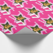 Papier Cadeau Filles nom ajouter votre photo 17e anniversaire ro (Coin)