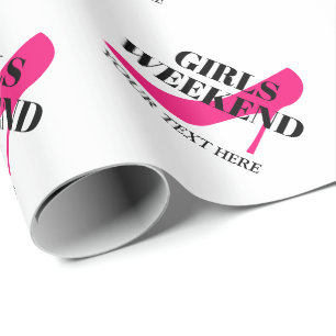 Papier Cadeau Filles week-end nuptiale douche bachelorette fête