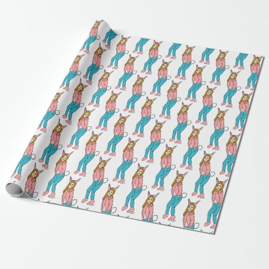 Papier Cadeau fillette (Déroulé)
