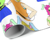 Papier Cadeau fillette (Coin rond)