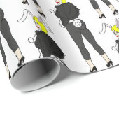 Papier Cadeau fillette (Coin rond)