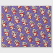 Papier Cadeau Film amusant sur les moutons de Cube Popcorn (Plat)