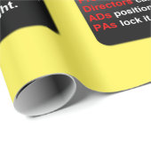 Papier Cadeau Film Crew c'est une merveille sur les nouvelles id (Coin rond)