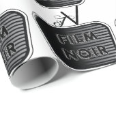 Papier Cadeau Film Noir (Coin rond)