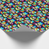 Papier Cadeau Fils Abstraits colorés (Coin)