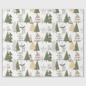 Papier Cadeau Fils de bois enveloppant du papier (Plat)