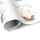 Papier Cadeau Fils d'un fils de marin pirate (Coin rond)