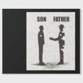 Papier Cadeau Fils Et Père (Plat)