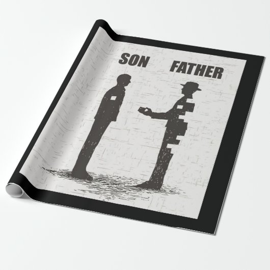 Papier Cadeau Fils Et Père (Déroulé)