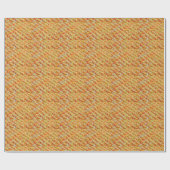 Papier Cadeau Fils orange (Plat)