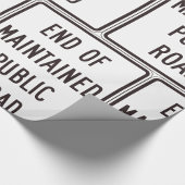 Papier Cadeau Fin De La Voie Publique Entretenue