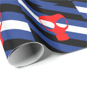 PAPIER CADEAU FIN DE MASQUE DE GAZ (Coin rond)