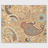 Papier Cadeau Fine Paisley Cool mignonne Girl Mode rétro (Plat)
