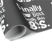 Papier Cadeau Fini avec ce BS Funny graduation 2025 (Coin rond)