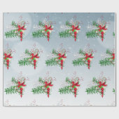 Papier Cadeau Fir Twigs Et Sucre de canne (Plat)