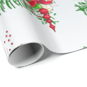 Papier Cadeau Fir Twigs Et Sucre de canne (Coin rond)