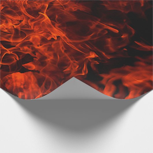 Papier Cadeau Fire background flame black hot (Coin)