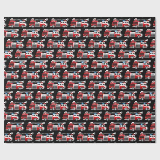 Papier Cadeau Fire camion (Plat)