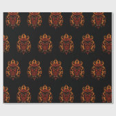 Papier Cadeau Fire owl (Plat)