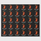 Papier Cadeau Fire Quacker Funny Fireworks Pun Dark BG (Plat)