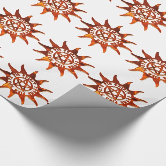 Papier Cadeau Fire Wicca Sun & Pentacle (Coin)