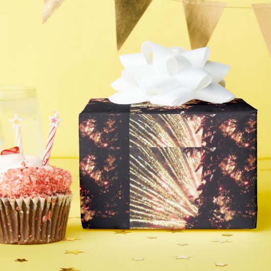 Papier Cadeau Fireworks 11 papier d'emballage mat (Fête d'anniversaire)