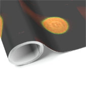 Papier Cadeau Fireworks 9 papier d'emballage brillant (Coin rond)