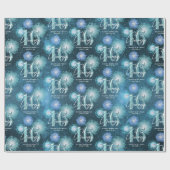 Papier Cadeau Fireworks Sweet 16 ID Turquoise984 (Plat)