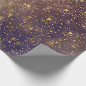 Papier Cadeau Firmament de Galaxie céleste Confetti (Coin)