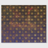 Papier Cadeau Firme de Galaxie céleste des étoiles d'or (Plat)