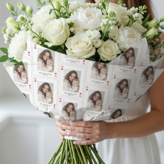 Papier Cadeau First Mother’s Day Personalized Photo 