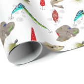 Papier Cadeau Fishing Lures with Bubbles (Coin rond)