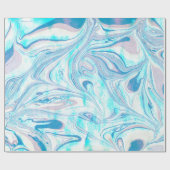 Papier Cadeau Fissures de marbre coloré (Plat)