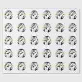 Papier Cadeau Fist Circle Imprimé Fierté Agender (Plat)