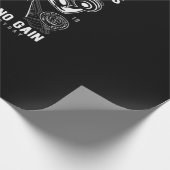 Papier Cadeau fitness du crâne aucune douleur aucun gain (Coin)