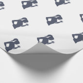 Papier Cadeau Fitness girl levant haltère (Coin)